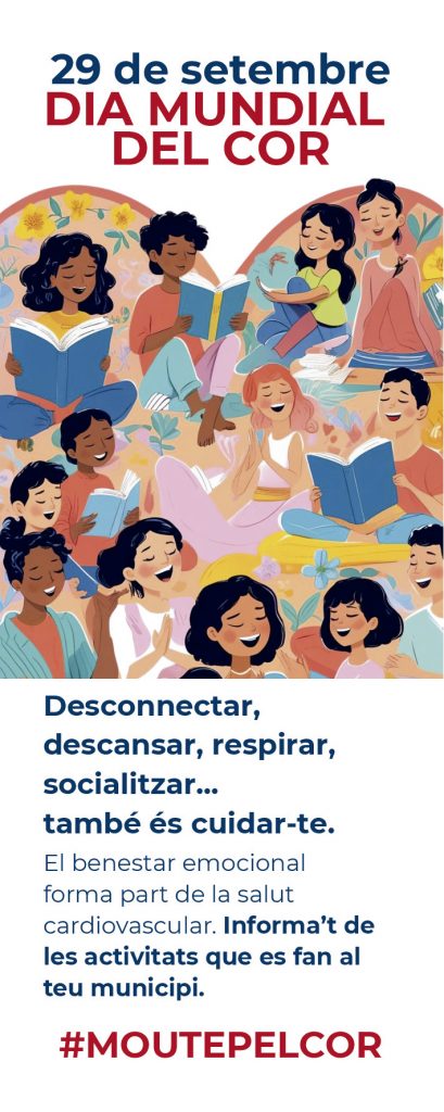 Punt de llibre Dia Mundial del Cor benestar emocional