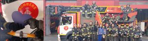 Repte solidari bombers Barcelona en suport a la Fundació CorAvant